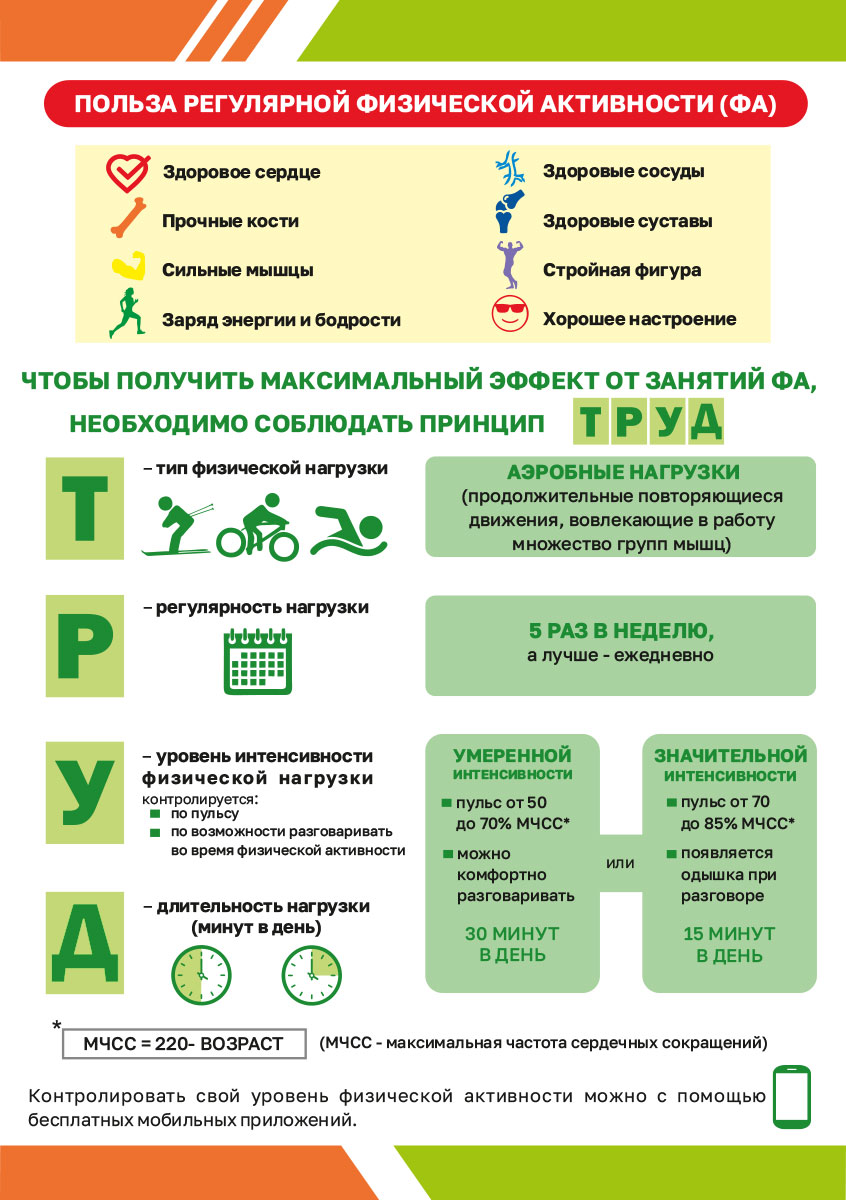 Польза регулярной физической активности.